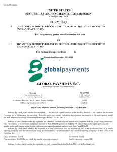 GLOBAL PAYMENTS INC