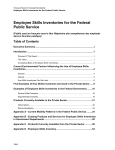 Employee Skills Inventories for the Federal Public Service