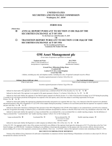 OM Asset Management plc (Form: 10-K, Received