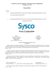 SYSCO CORP (Form: 10-Q, Received: 05/05/2015 06:07:42)