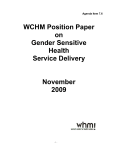 What is gender sensitive health delivery?