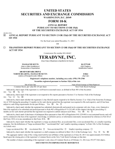 TERADYNE, INC (Form: 10-K, Received: 02/28/2014