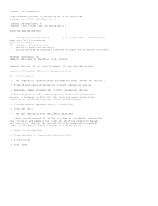 SCHEDULE 14A INFORMATION Proxy Statement Pursuant to