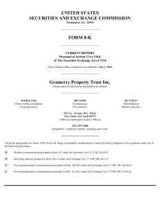 Gramercy Property Trust Inc. (Form: 8-K, Received