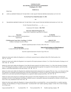 INNOVATIVE INDUSTRIAL PROPERTIES INC (Form: 10-K