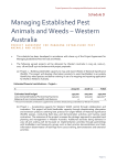 Managing Established Pest Animals and Weeds
