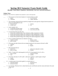 Spring 2013 Semester Exam Study Guide (Bonding, Nomenclature