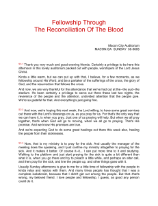 55-0605 Fellowship Through The Reconciliation Of The Blood