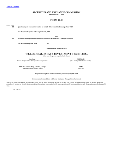wells real estate investment trust, inc.
