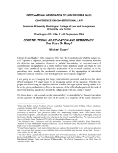 INTERNATIONAL ASSOCIATION OF LAW SCHOOLS (IALS