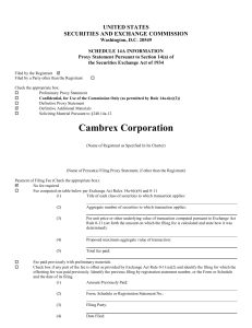 united states securities and exchange commission - corporate