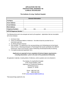 application form - Hartford Hospital