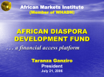 African Diaspora Development Fund is a Community Development