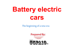 Battery electric cars