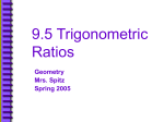 9.5 Trigonometric Ratios