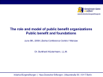 Public Benefit – definition and understanding