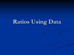Ratios Using Data