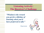 Listening Actively