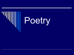 Poetry - İngilizce Hocam