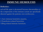 auto- immune hemolytic anaemia