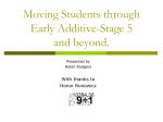 Moving Students through Early Additive Stage 5