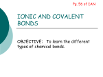 ionic and covalent bonds