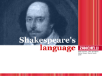 Features of Shakespeare`s language