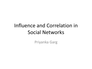 Influence and Correlation in Social Networks