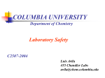 safety - Columbia University