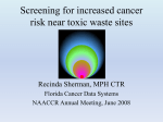 Screening for increased cancer risk near toxic waste sites