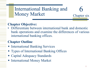 International Banking and Money Market