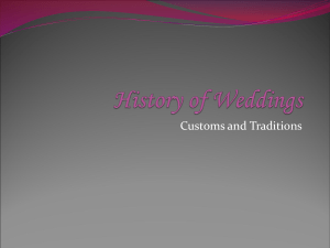 History Of Weddings