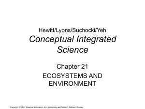 Ecosystems and Environment