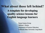 What about those left behind? - California State University, Long