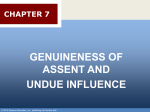 Chapter 013 - Genuineness of Assent