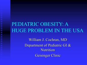 outpatient perspectives on pediatric obesity - IHCW