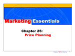 The Steps of Price Planning