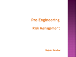 Pre-Engineering - Risk Management Class 2