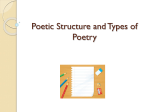 Poetry Structure and Types PPT
