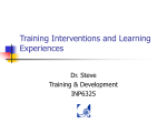 The Training Context