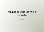 Module 1: Basic Economic Principles