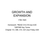 Growth and Expansion 1790_1825