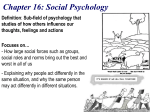 Social Psychology Chapter 16