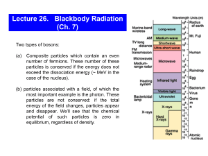 Lecture 25. Blackbody Radiation (Ch. 7)