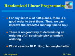 Linear Programming - UNC CS
