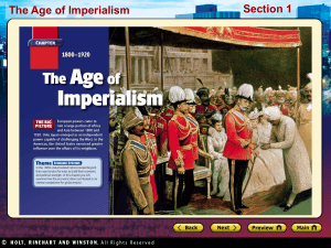 The Age of Imperialism Section 1