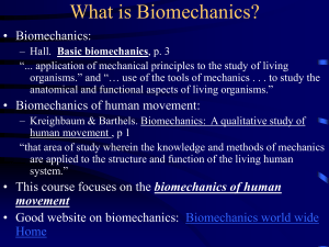 Biomechanics - K