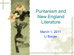 Puritanism and New England Literature