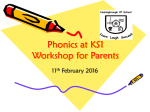 Phonics Workshop for Parents