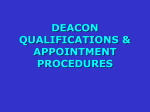 Deacons Quals and Appt Procedures FINAL MASTER